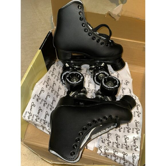Sure-Grip Malibu Unisex Roller Skates Black NIB Mens 1 / Womens 2 - Picture 9 of 16